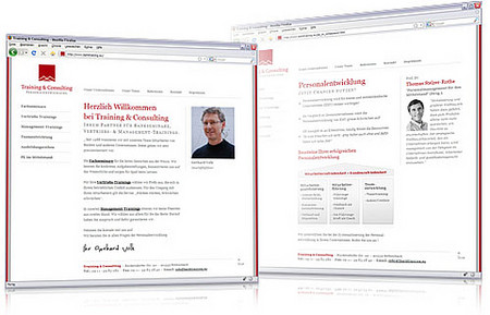 Zu Training und Consulting Collage: Training und Consulting