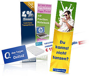 Unsere Arbeit im Bereich Banner - Online-Marketing in der Übersicht