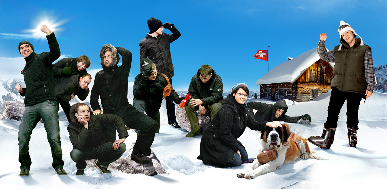 making of der weihnachtskarten